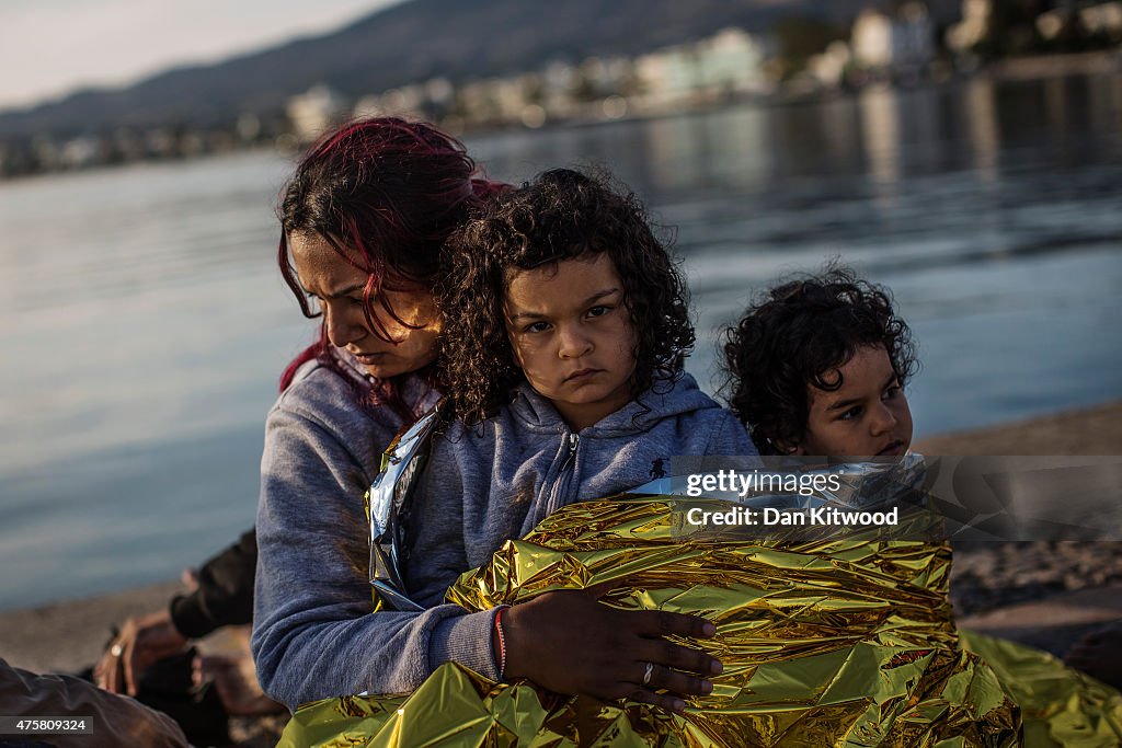 Migrants Continue To Arrive On Greek Island Of Kos