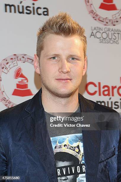 Alexander Acha attends the Latin Grammy Acustic Sessions at Centro Cultural Roberto Cantoral on June 3, 2015 in Mexico City, Mexico.