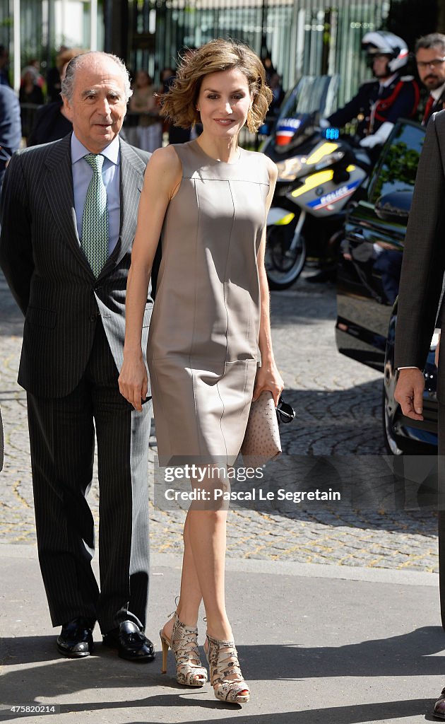 King Felipe Of Spain and Queen Letizia Of Spain On Official Visit In France : Day 3