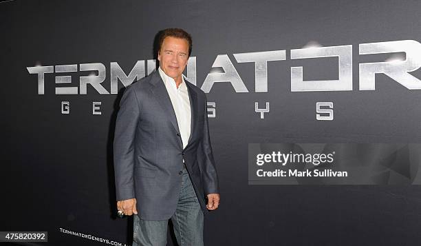 Arnold Schwarzenegger attends the Australia Screening of 'Terminator Genisys' at the Event Cinemas on June 4, 2015 in Sydney, Australia.