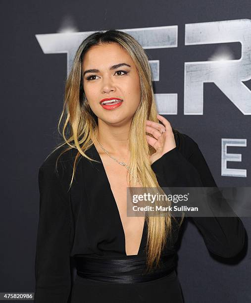 Fely Irvine attends the Australia Screening of 'Terminator Genisys' at the Event Cinemas on June 4, 2015 in Sydney, Australia.