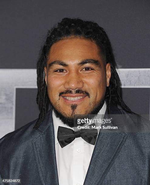 Ma'a Nonu attends the Australia Screening of 'Terminator Genisys' at the Event Cinemas on June 4, 2015 in Sydney, Australia.