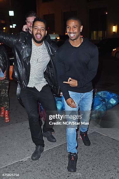 Michael B. Jordan is seen on June 3, 2015 in New York City.