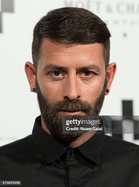 Fashion designer Marcelo Burlon attends the Moet Nectar Imperial Rose x Marcelo Burlon Launch Event at Cipriani Downtown on June 3, 2015 in New York...