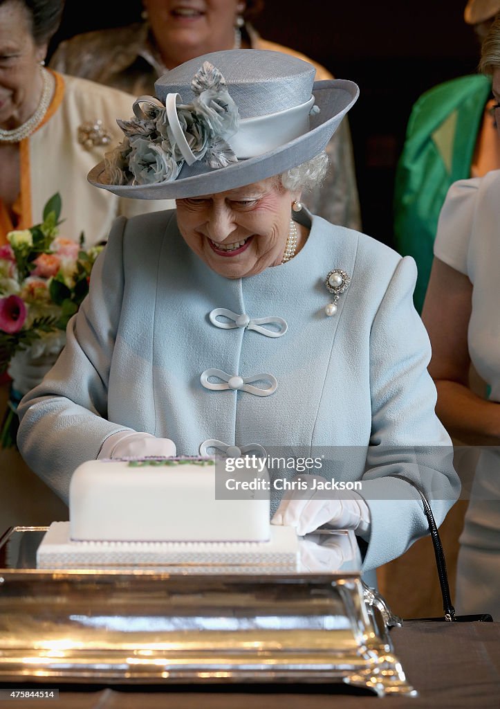 Queen Elizabeth II Attends Centenary Annual Meeting Of The National Federation Of Women's Institute