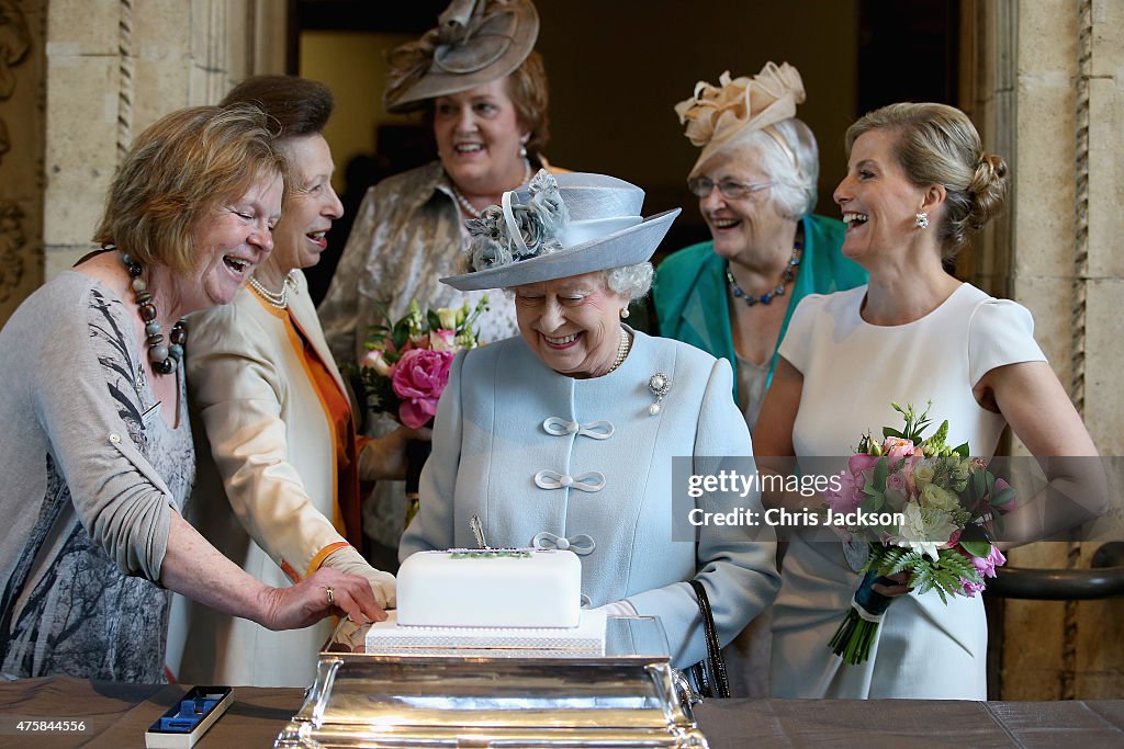 Queen Elizabeth II Attends Centenary Annual Meeting Of The National Federation Of Women's Institute