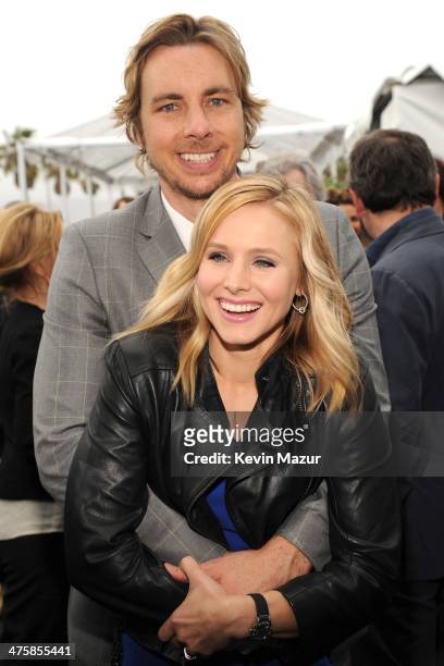 Dax Shepard and Kristen Bell attend the 2014 Film Independent Spirit Awards at Santa Monica Beach on March 1, 2014 in Santa Monica, California.
