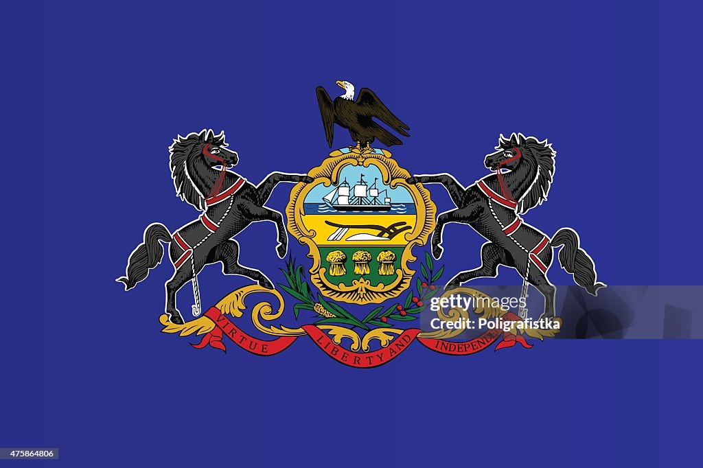 Flagge von Pennsylvania