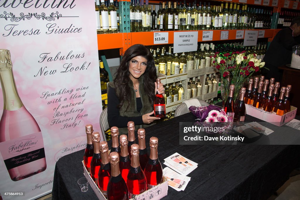 Wine Bottle Signing And Tasting With Teresa Giudice