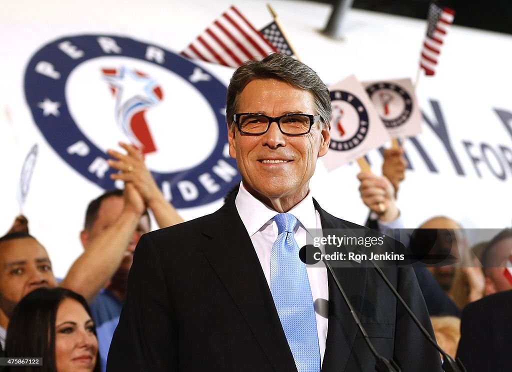 Rick Perry Announces His Run For President