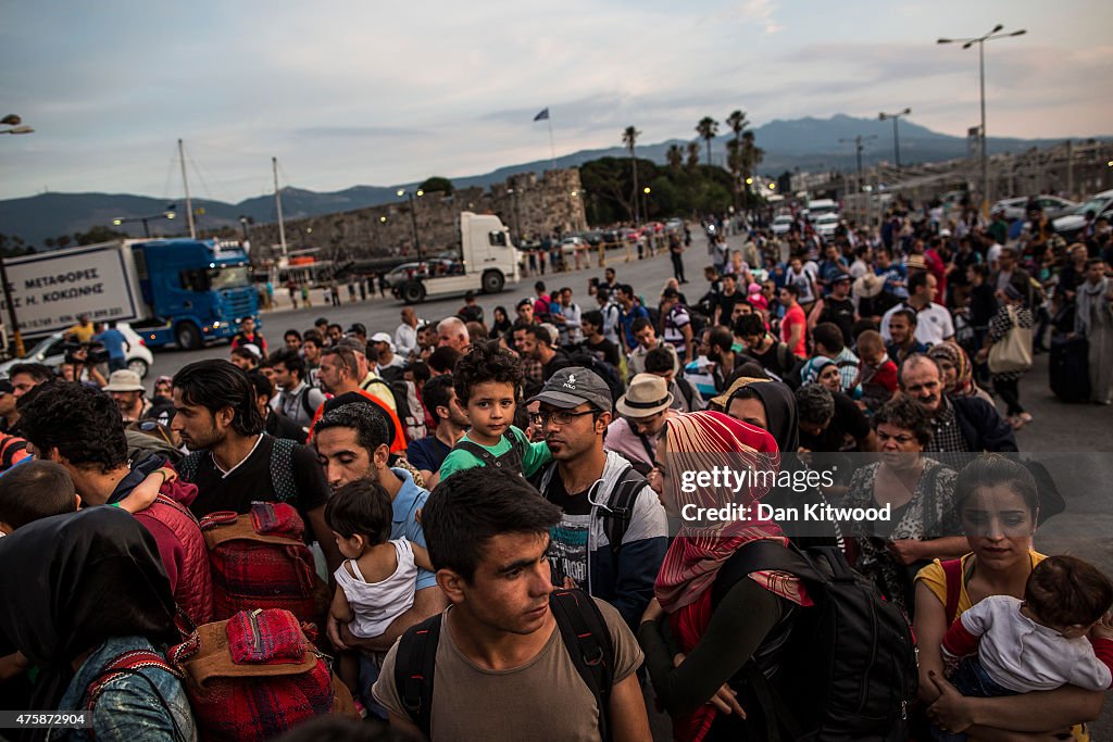 Migrants Continue To Arrive On Greek Island Of Kos