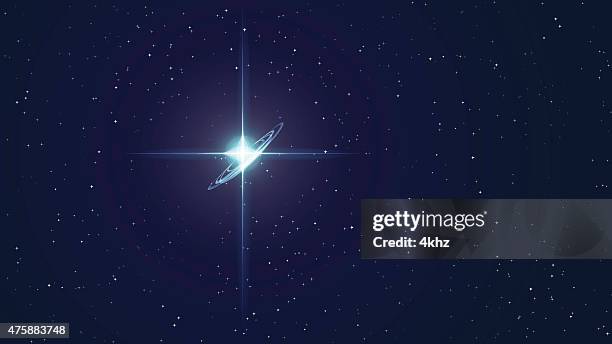 north star stock vector space background - polaris stock illustrations