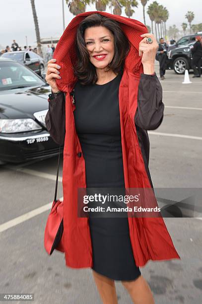 Actress Shohreh Aghdashloo attends the 2014 Film Independent Spirit Awards at Santa Monica Beach on March 1, 2014 in Santa Monica, California.