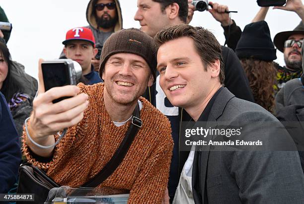 Actor Jonathan Groff attends the 2014 Film Independent Spirit Awards at Santa Monica Beach on March 1, 2014 in Santa Monica, California.