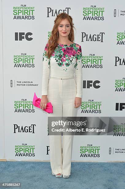 Actress Ahna O'Reilly attends the 2014 Film Independent Spirit Awards at Santa Monica Beach on March 1, 2014 in Santa Monica, California.