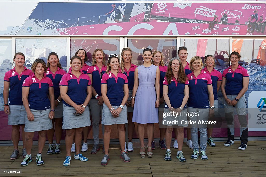 Victoria of Sweden Attends Volvo Ocean Race in Portugal - Day 1