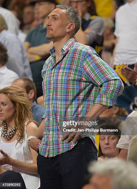 Sven Schultze during the game between Alba Berlin and FC Bayern Muenchen on June 4, 2015 in Berlin, Germany.