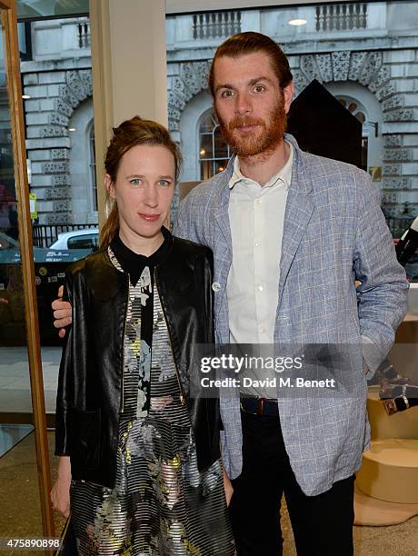 Lady Frances and Rodolphe Von Hofmannsthal attend the dinner for Dauphin jewellery hosted by Charlotte Dauphin de La Rochefoucauld at Dover Street...