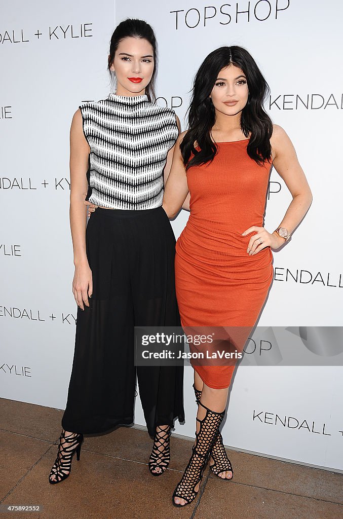 Kendall + Kylie Fashion Line Launch Party At Topshop