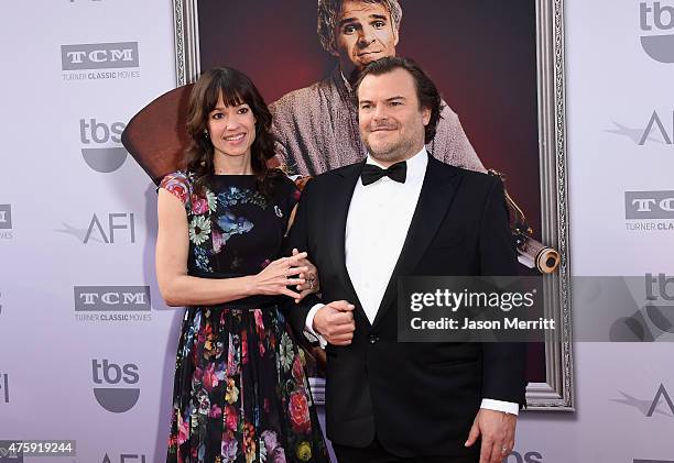 Artist Tanya Haden and actor Jack Black attend the 2015 AFI Life Achievement Award Gala Tribute Honoring Steve Martin at the Dolby Theatre on June 4,...