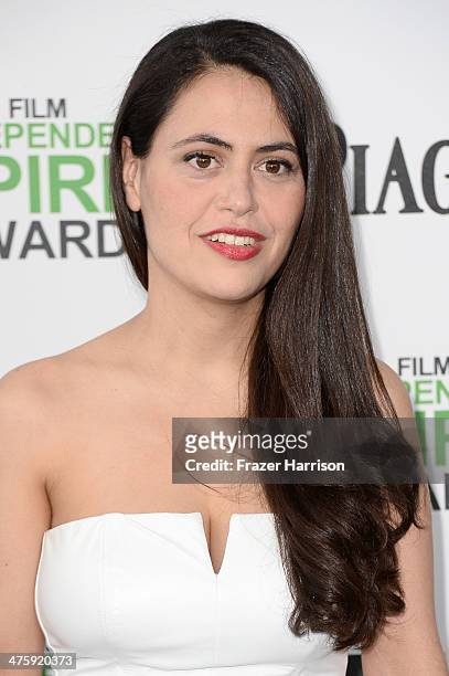 Director Lucy Mulloy attends the 2014 Film Independent Spirit Awards at Santa Monica Beach on March 1, 2014 in Santa Monica, California.