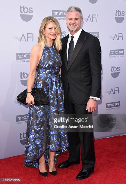Actors Rebecca Gayheart and Eric Dane attend the 2015 AFI Life Achievement Award Gala Tribute Honoring Steve Martin at the Dolby Theatre on June 4,...
