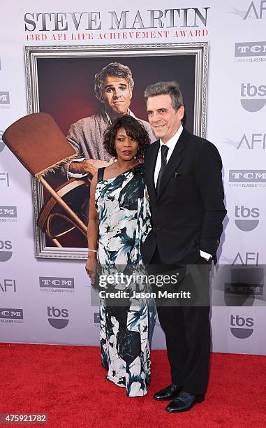 Actress Alfre Woodard and writer Roderick Spencer attend the 2015 AFI Life Achievement Award Gala Tribute Honoring Steve Martin at the Dolby Theatre...