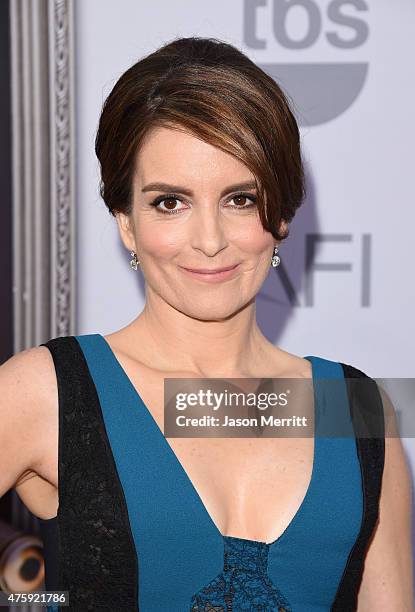 Actress Tina Fey attends the 2015 AFI Life Achievement Award Gala Tribute Honoring Steve Martin at the Dolby Theatre on June 4, 2015 in Hollywood,...