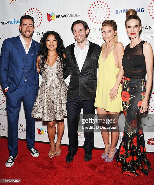 Zachary Levi, Chloe Flower, Many Hopes founder Thomas Keown, AnnaLynne McCord, and Alice Callahan attend the 4th Annual Discover Many Hopes Gala at...