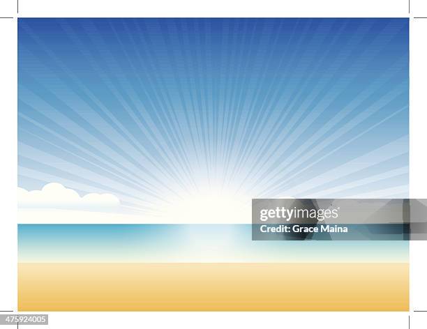 beach - australian coastline stock illustrations
