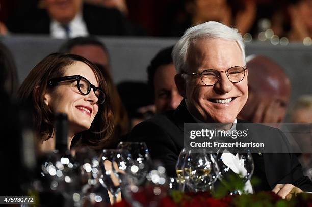 Honoree Steve Martin and wife Anne Stringfield attend the 43rd AFI Life Achievement Award Gala honoring Steve Martin at Dolby Theatre on June 4, 2015...