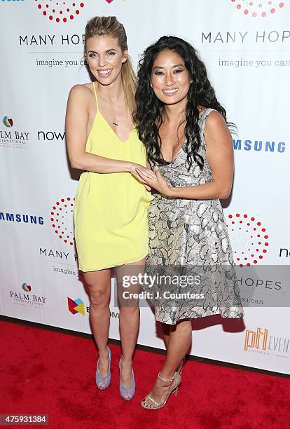 Model AnnaLynne McCord and musician Chloe Flowers attend the 4th Annual Discover Many Hopes Gala at The Angel Orensanz Foundation on June 4, 2015 in...