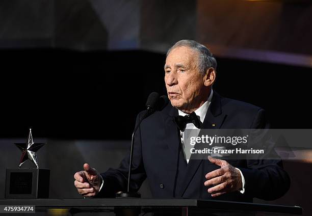 Writer/director Mel Brooks speaks onstage during the 43rd AFI Life Achievement Award Gala honoring Steve Martin at Dolby Theatre on June 4, 2015 in...