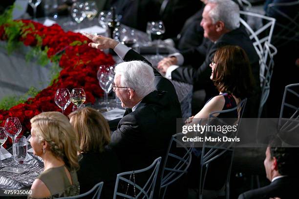 Honoree Steve Martin and Writer Anne Stringfield attend the 2015 AFI Life Achievement Award Gala Tribute Honoring Steve Martin at the Dolby Theatre...