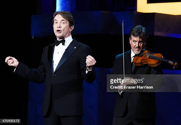 Actor Martin Short performs onstage during the 43rd AFI Life Achievement Award Gala honoring Steve Martin at Dolby Theatre on June 4, 2015 in...