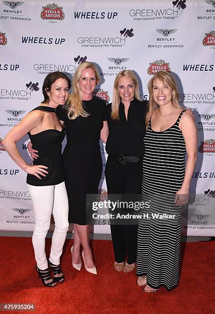 Wendy Stapleton Reyes, Colleen deVeer, Ginger Stickel and Carina Crain attend Greenwich Film Festival 2015 - Sports Guys On Sports Movies After Party...