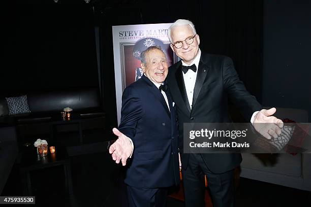 Writer/director Mel Brooks and honoree Steve Martin attend the after party for the 2015 AFI Life Achievement Award Gala Tribute Honoring Steve Martin...