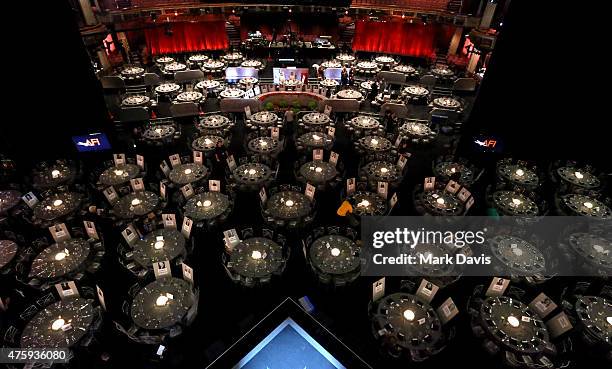 An overhead view of the theatre during the 2015 AFI Life Achievement Award Gala Tribute Honoring Steve Martin at the Dolby Theatre on June 4, 2015 in...