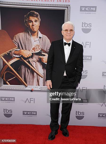 Comedian Steve Martin attends the 43rd AFI Life Achievement Award gala at Dolby Theatre on June 4, 2015 in Hollywood, California.