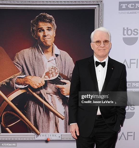 Comedian Steve Martin attends the 43rd AFI Life Achievement Award gala at Dolby Theatre on June 4, 2015 in Hollywood, California.