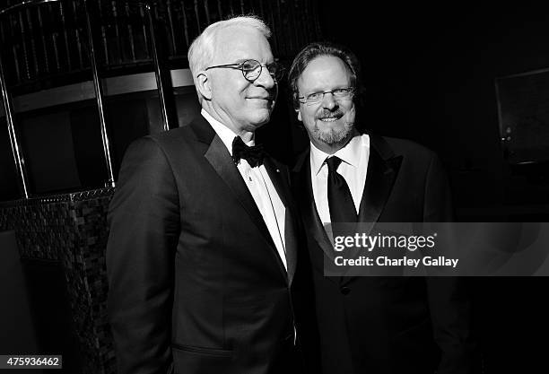 Honoree Steve Martin and AFI President and CEO Bob Gazzale attend the after party for the 2015 AFI Life Achievement Award Gala Tribute Honoring Steve...