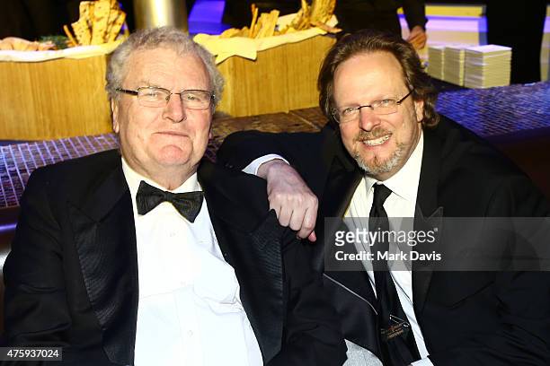 Board of Trustees Chair Sir Howard Stringer and AFI President and CEO Bob Gazzale attend the after party for the 2015 AFI Life Achievement Award Gala...