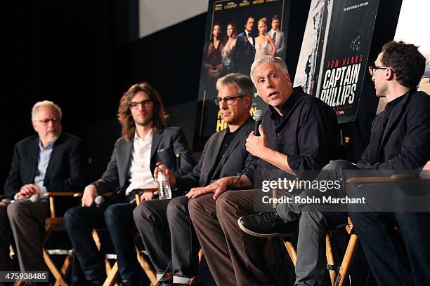 Nominee Film editors Jay Cassidy, Crispin Struthers, Alan Baumgarten, Christopher Rouse and Martin Pensa attend 14th Annual "Invisible...