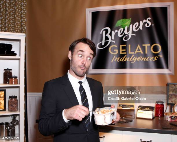 Actor Will Forte attends Breyers Gelato Indulgences in the On3 Official Presenter Gift Lounge during the 2014 Film Independent Spirit Awards at Santa...