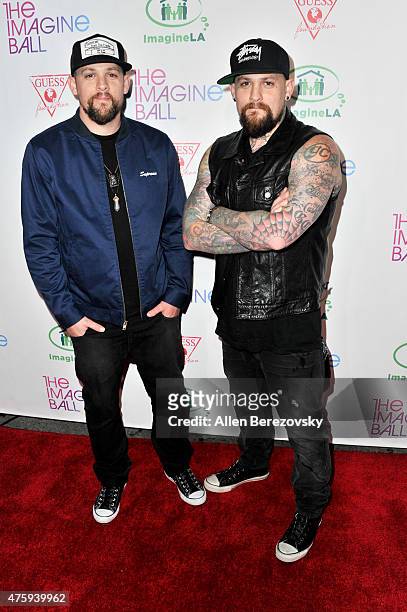Joel Madden and Benji Madden of The Madden Brothers attend the Imagine Ball Benefiting Imagine LA at House of Blues Sunset Strip on June 4, 2015 in...