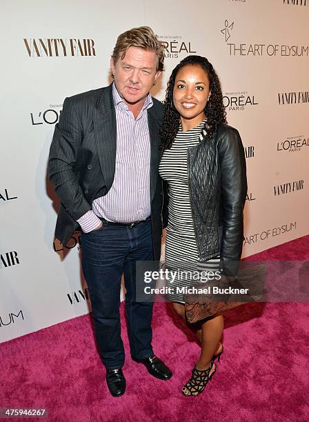 Director Rupert Wainwright and guest attend D.J. Night with L'Oreal Paris during Vanity Fair Campaign Hollywood at Sadie Kitchen and Lounge on...