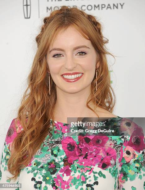 Actress Ahna O'Reilly arrives at the 2014 Film Independent Spirit Awards on March 1, 2014 in Santa Monica, California.