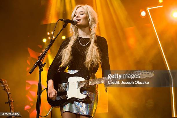 Nina Nesbitt performs at NCS YES live at Brixton Academy on March 1, 2014 in London, England.