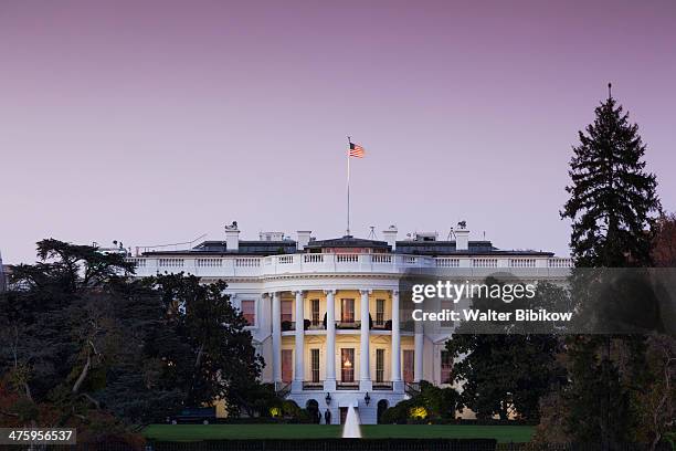 the white house - witte huis stockfoto's en -beelden