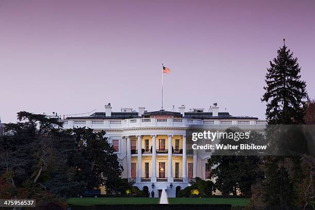 the white house - the white house dusk stock pictures, royalty-free photos & images